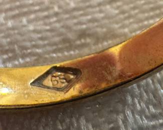 14K Gold Marquise Sapphire Diamond Ring