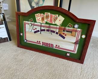 Vintage Poker Mirror