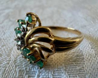 14K Gold & Emerald Ring