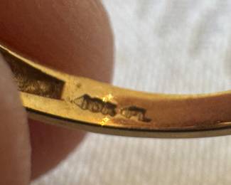 10K Gold Red Garnet Ring