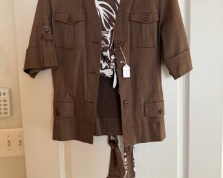 Women's Ann Trinity Blouse Size M with Pants Size 6
