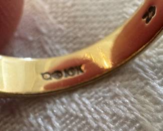 10K Gold with Jewel Cluster Ring