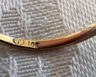 10K Gold with Jeweled Cluster Ring