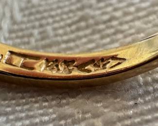 14K Gold & Blue Topaz Ring