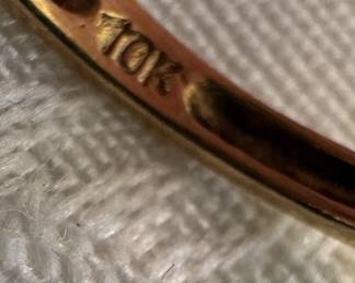 10K Gold Ruby Halo Ring