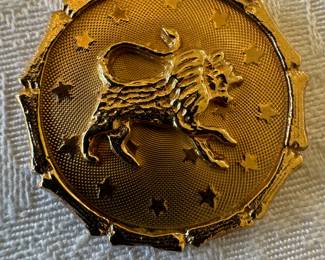 14K Gold Necklace with 14K Gold Lion Pendant