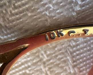 10K Gold with Ruby Cocktail Ring