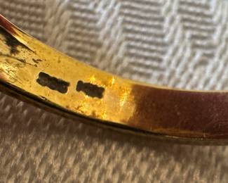 14K Gold Ace of Spades Ring