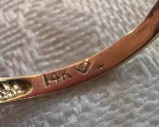 14K Gold & Sapphire Ring