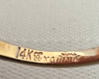 14K Gold .47 Ct JS2 V1 Diamond Ring