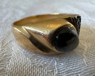 14K Gold Ring with Jewel