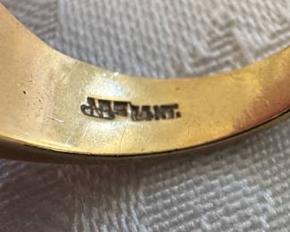 14K Gold Ring with Jewel