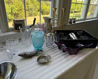 Collection of Vintage Glass & Decor