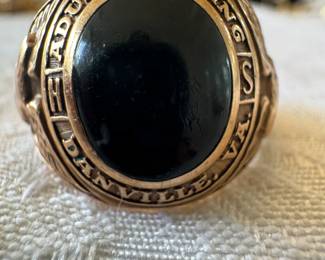 10K Gold "Adult Evening HS Danville, VA" Class Ring