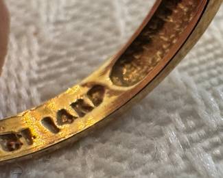 14K Gold & Blue Topaz Ring