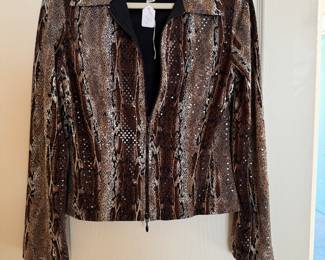 Women's Joseph Ribkoff Animal Print Jacket Size 8