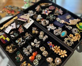 Lots of costume jewelry!