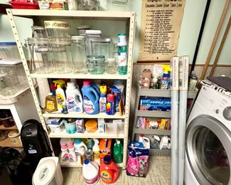 Laundry & cleaning products.