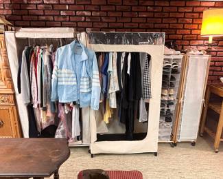 More clothes and shoes in the basement!