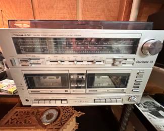 Realistic receiver & dual cassette player.