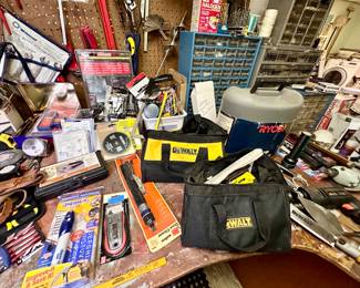 DeWalt, Ryobi & Craftsman tools.