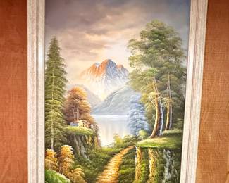 Large vintage painting.