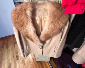 Vintage fur trimmed ladies' jacket.