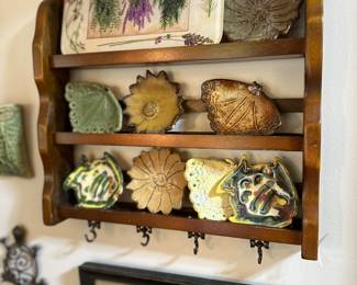 Lots of handcrafted ceramic pieces throughout.