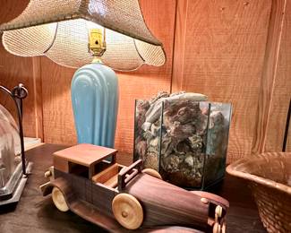 1980's deco table lamp (1 of 2).