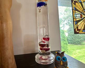 Galileo thermometer.