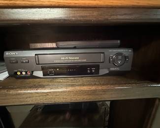 Sony VCR player.
