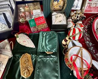 Wendell August Forge brass 12 days of Christmas ornaments set.