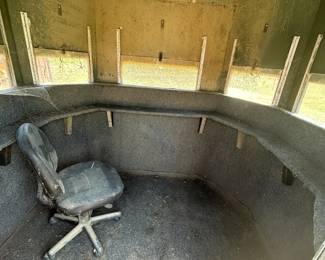 Fiberglass Deer Blind Interior