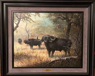 JW Thrasher 'African Quest'  - Original one of a kind Custom painting - NO PRINTS WERE EVER MADE OF THIS PAINTING!