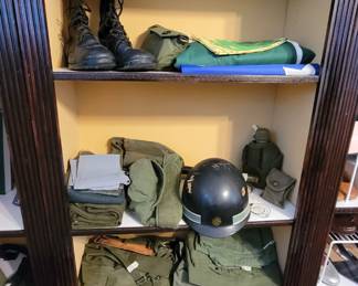 vintage Army items, military