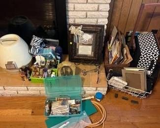 MAGAZINE RACK, HAIR DRYER, MISC