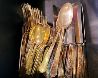 Antique silverware
