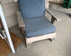 Smith & Hawken Lounge Chairs Pair and Footstool 