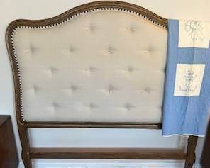 Queen Headboard & Antique Quilt