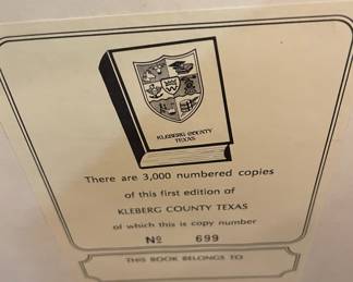 Kleberg County Texas Hardback Book