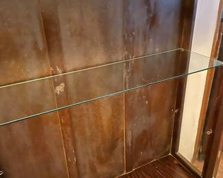 Antique Curio Cabinet Interior