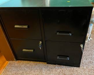 Two Drawer Metal File Cabinets (2 Available)