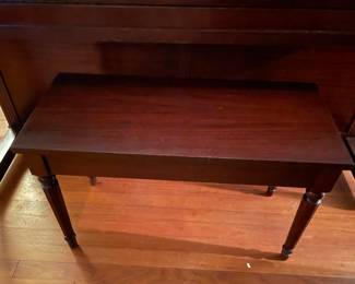 Estey International Awards Console Piano with Original Keys and Bench