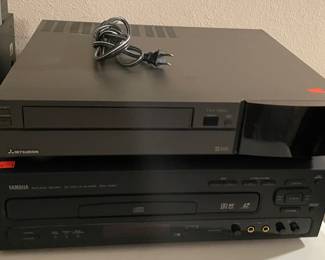 Electronic Equipment Yamaha CD Player, Mitsubishi VHS Player