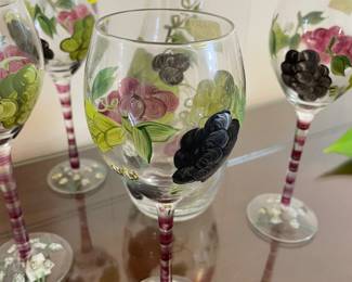 Hand Painted Wine Decanter