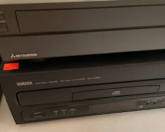 Electronic Equipment Yamaha CD Player, Mitsubishi VHS Player