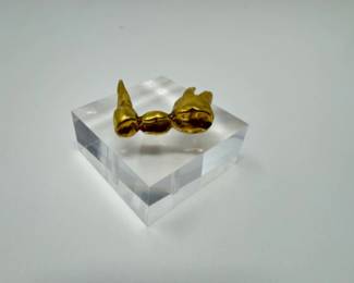 Gold-Filled Dental Bridge w/ Real Teeth #1 (8.46g)	