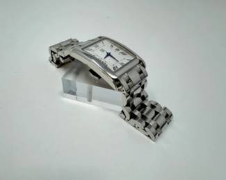 ESQ Swiss Movement Rectangular Stainless Steel Watch	