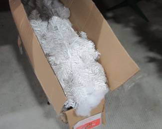 White Christmas tree