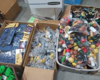 old stock macramé wood beads , plastic beads and more old stock craft supplies